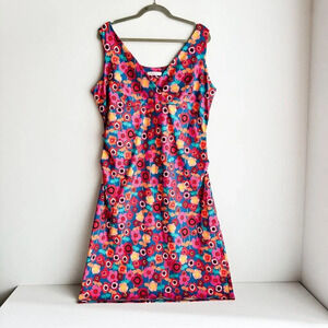 Nadya Toto Colourful Floral Sleeveless Stretchy Summer Velentina Dress XL